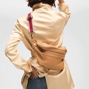 Parker Thatch Cross Your Heart Sling Bag and Woven Crossbody Strap